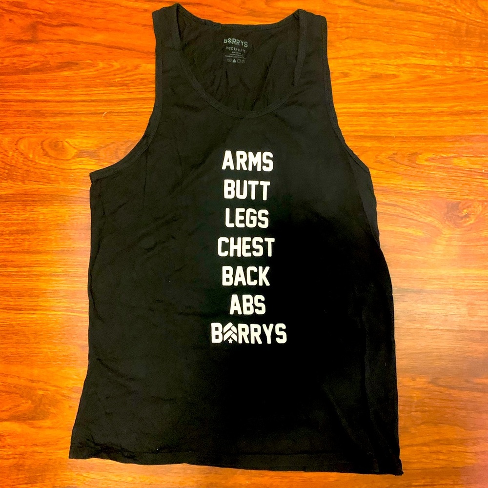 Barry’s Bootcamp black tank top
